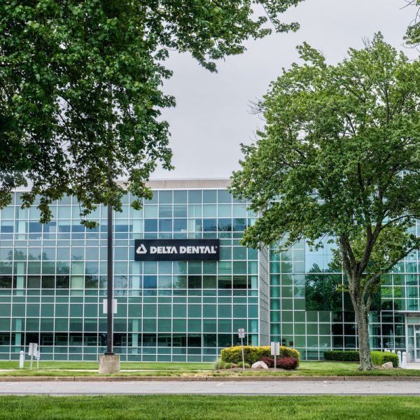 Parsippany-Troy Hills, New Jersey - May 13, 2023: Delta Dental of New Jersey is New Jersey's largest dental coverage provider.